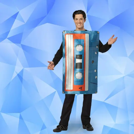 Get Real Cassette Tape Costume Adult Throwback Foam Tunic Outfit {1}