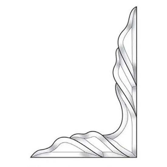 10-5/8" x 15-3/8" Exquisite Clear Glass Bevel Cluster EC963R {1}