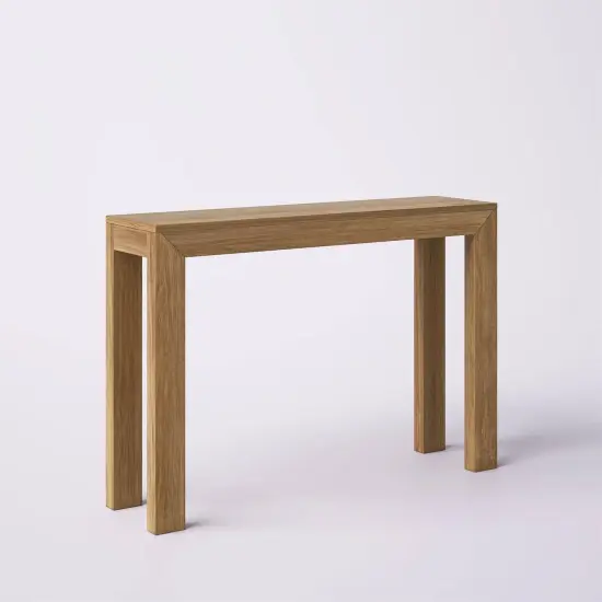 Modern Solid Wood Accent Table 32"H with Open Storage Shelf for Living Room and Hallway Brown {5}