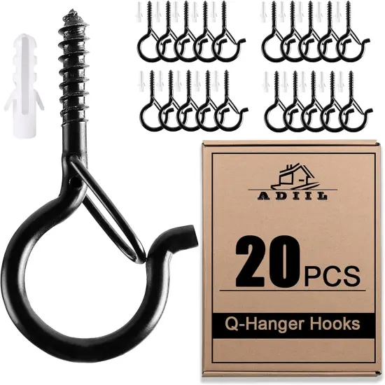 20 PCS Q Hanger Hooks with Safety Buckle {1}