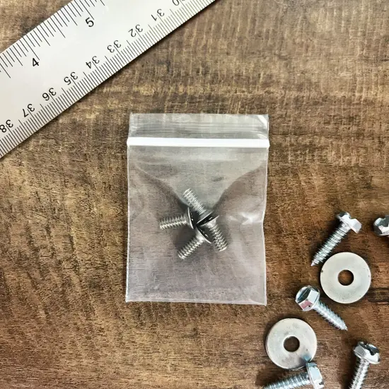 Plymor 2" x 2", 4 Mil Heavy Duty Zipper Reclosable Plastic Bags {4}