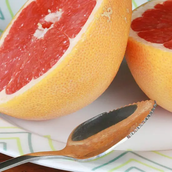 Chef Craft 2pc Serrated Edge Stainless Steel Grapefruit Spoons Set {5}