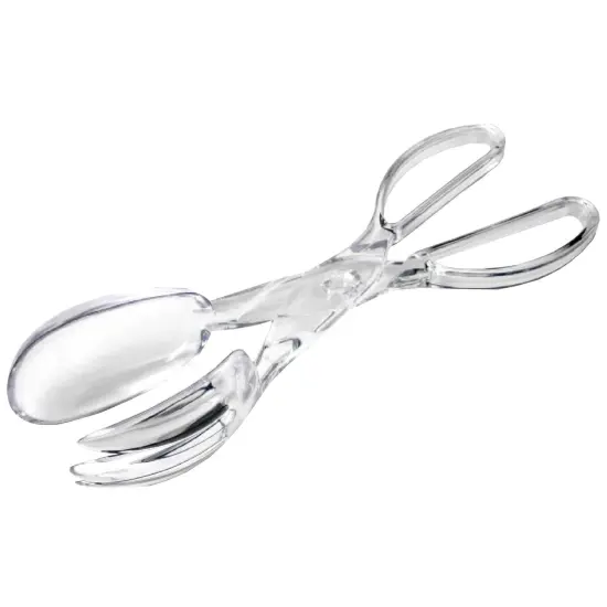 Chef Craft Heavy Duty Plastic Scissor Design Salad Serving Tongs {4}