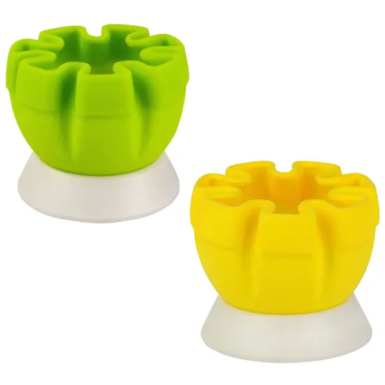 Hutzler Lemon / Lime Citrus Squeezer with Stand, Silicone Hand Juicer- Easy Mess-Free Squeezing for Table Serving Yellow {2}