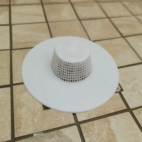 Handy Housewares 5" Durable Plastic Shower Drain Hair Trap - Helps Keep Drains Unclogged {4}