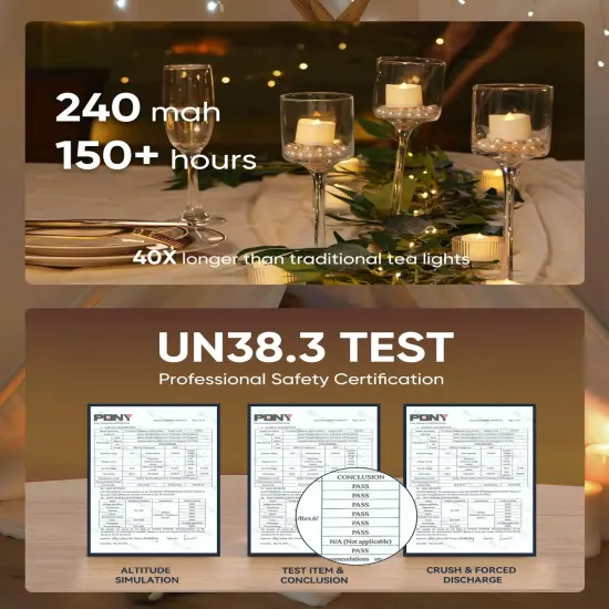 Homemory Timer Tea Lights Candles Battery Operated Candles with 6H Timer, Auto On Daily, Flameless LED Tealight Votive Candles for Table Centerpieces, Lantern, Holiday Decor, Built-in Timer, 12-Pack {6}
