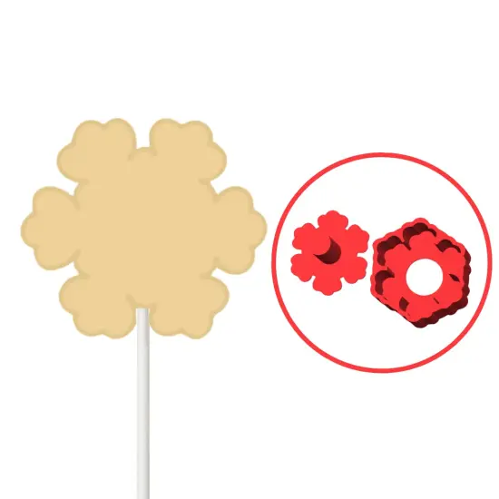 Snow Flake Christmas Cake Pop Mold {3}