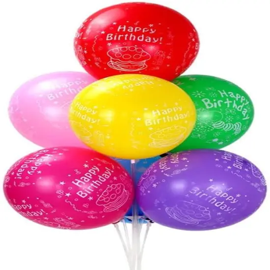 100 Pcs 12 Inch Colorful Latex Balloons {3}
