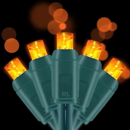 50 Count 5MM Wide Angle Led Christmas Lights Set {1}