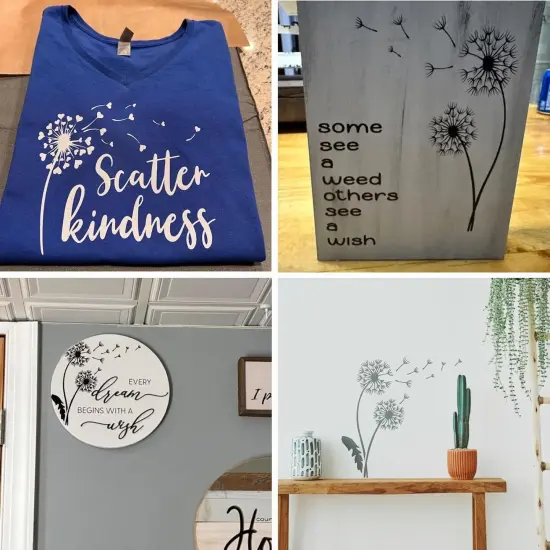 Large Dandelion Stencils - 14.5 X 10 Inch {4}