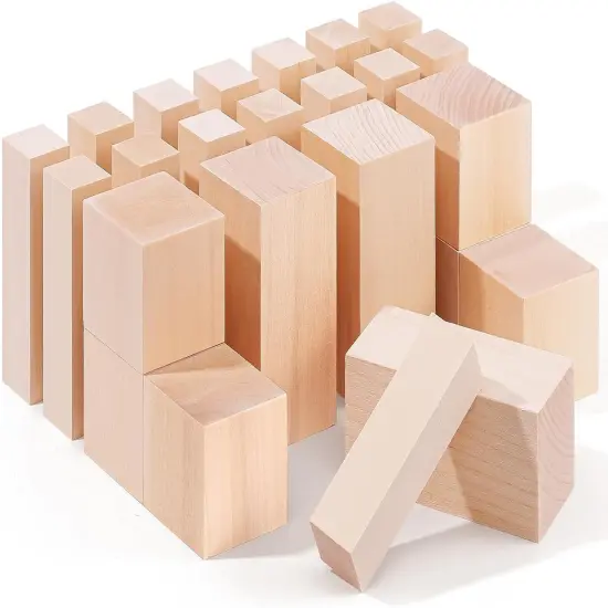 24Pcs Basswood Carving Blocks {1}