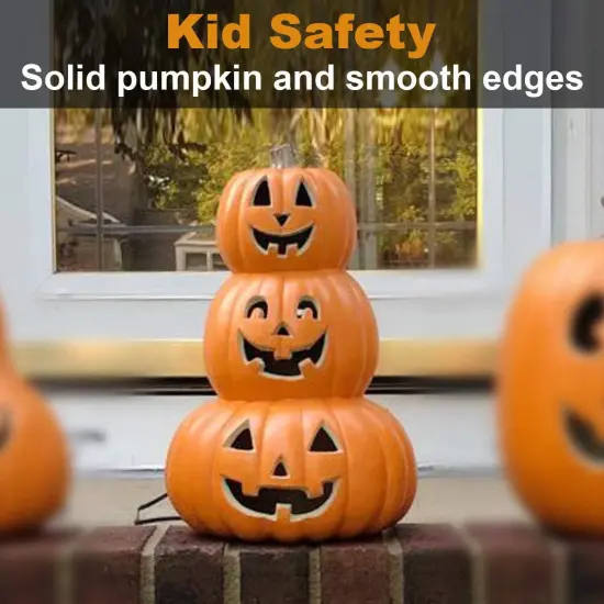 Halloween Jack o Lanterns Light Up Pumpkin Decorations - Tier Smile {3}