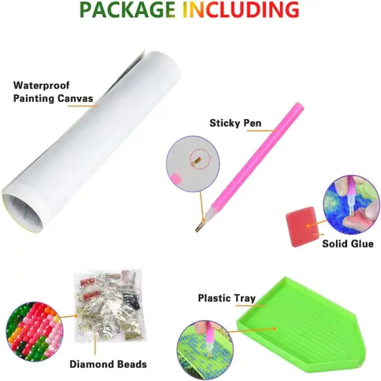 Moose Winter Forest Diamond Painting Kits (16x20 Inch) {4}