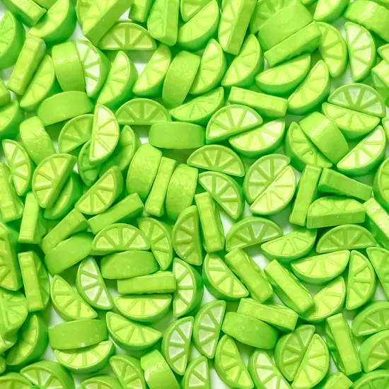 Lime Shaped Hard Candy Sprinkles Edible Toppers {6}