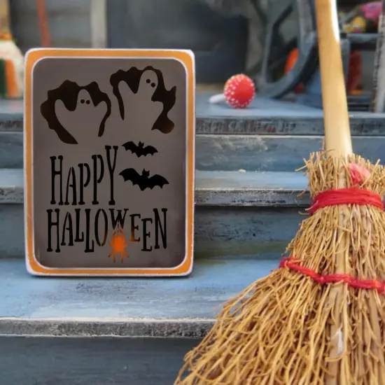 24 Pc Halloween Stencils for Painting on Wood (3x3 Inch) {4}