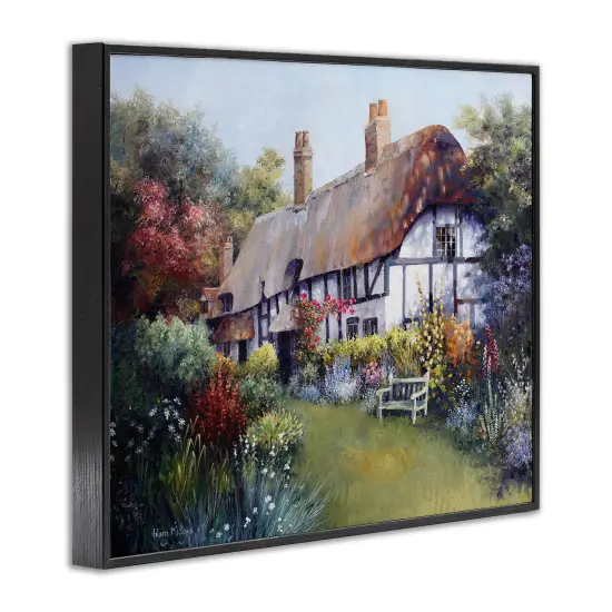 Stupell Industries Budding Cottage Garden Framed Giclee Wall Art Design by Hilary Mayes {3}