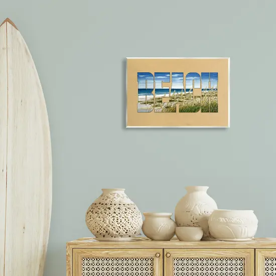 Stupell Industries Grassy Beach Typography Wall Plaque Art Design by Art Brands Holdings, LLC. {2}