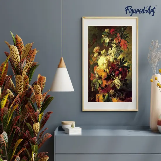 Figured'Art Paint by Numbers Kit for Adults Flowers from France 16"x20" - Craft Art Painting DIY Kit Rolled Canvas without frame {4}