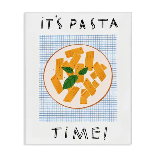 Stupell Industries Pasta Time Phrase Canvas Wall Art Design by Marina Astudillo {1}