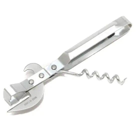 Chef Craft 3-in-1 Durable Metal Can Opener, Cork Screw and Bottle Opener {1}