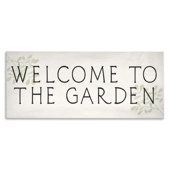 Stupell Industries Vintage Welcome Gardener Canvas Wall Art Design by Daphne Polselli {1}