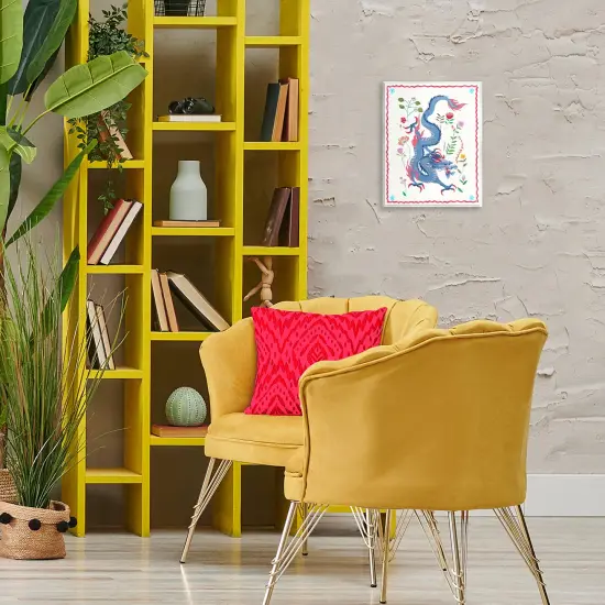 Stupell Industries Cultural Dragon & Plants Wall Plaque Art Design by Melissa Wang {2}