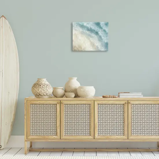 Stupell Industries Aerial Shore Foamy Waves Canvas Wall Art Design by J:L Design {2}