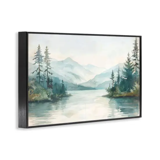 Stupell Industries Mountain Lake in Springtime Framed Giclee Wall Art Design by LSR Design Studio {3}