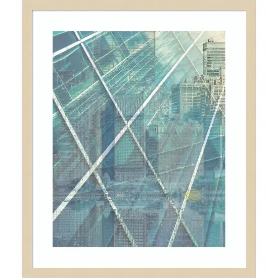Cityworks III by Steve Hunziker Wood Framed Wall Art Print {1}