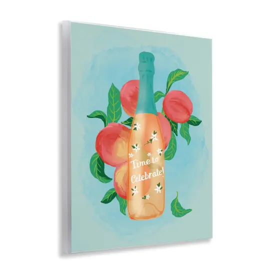 Stupell Industries Champagne with Budding Blooms Wall Plaque Art Design by Be Ni La {3}