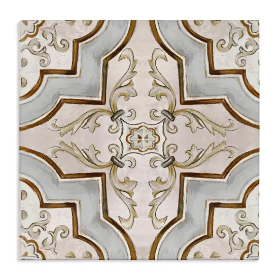 Stupell Industries Classic Symmetrical Tile Canvas Wall Art Design by Eli Jones {1}