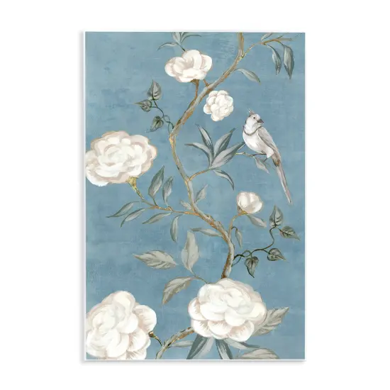 Stupell Industries Bird on Traditional Florals Wall Plaque Art Design by Alex Black {1}