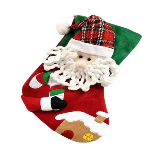 Santa Christmas Sock F07M5-4 Santa {1}
