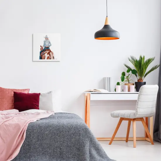 Stupell Industries Mod Cowgirl on Horse Canvas Wall Art Design by Amanda Greenwood {2}