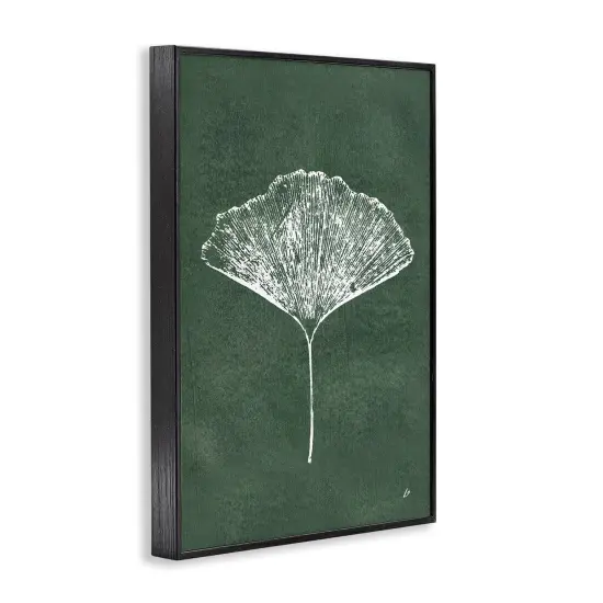 Stupell Industries Ginkgo Impression on Green Framed Giclee Wall Art Design by Lydia Orange {3}