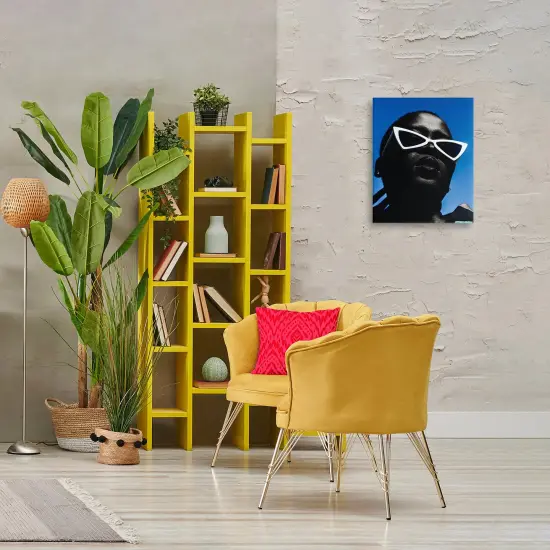 Stupell Industries Stylish Sunglasses on Blue Canvas Wall Art Design by Oladimeji Odunsi  {2}