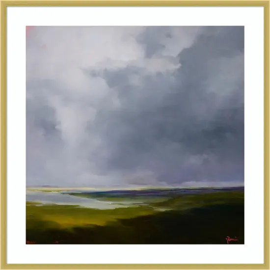 The Green by Patrick Dennis Wood Framed Wall Art Print {1}