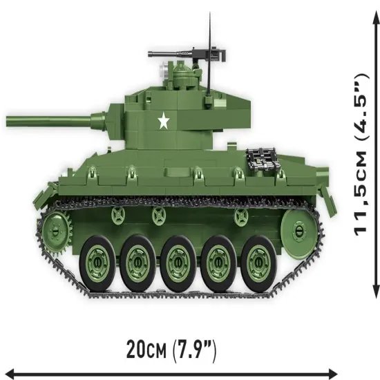 COBI Historical Collection M24 Chaffee Tank {4}