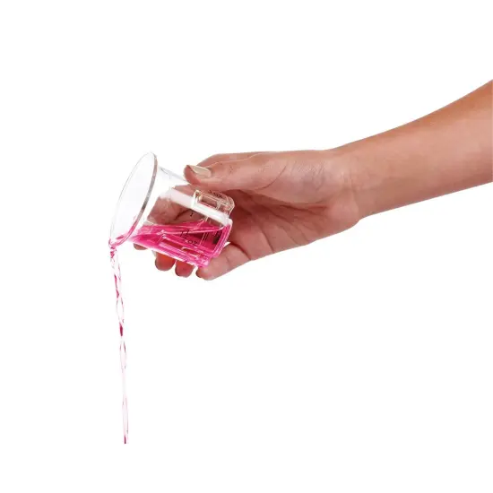 HIC E-Z Step Acrylic Measuring Kitchen & Bar Jigger - 0.5oz to 2oz Measure Cup {4}