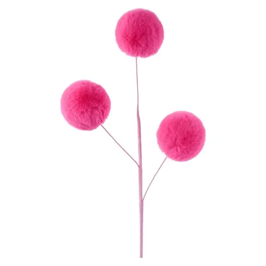 29" Pom Pom Spray: Hot Pink {1}
