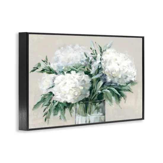 Stupell Industries Full Hydrangeas in White Framed Giclee Wall Art Design by Alex Black {3}
