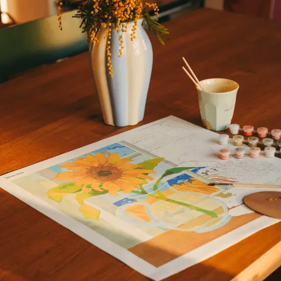 Sunflower in the window {5}