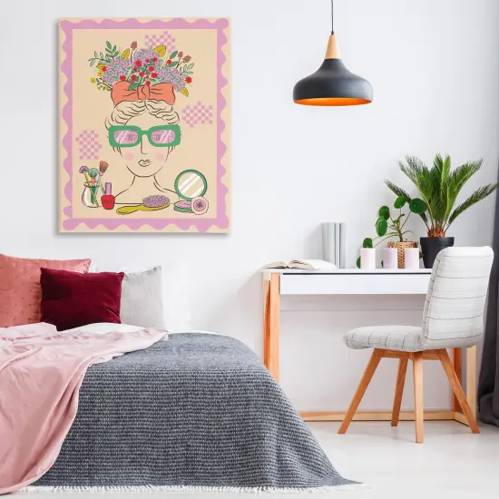 Stupell Industries Makeup & Fashion Boudoir Canvas Wall Art Design by Lisa Perry Whitebutton {2}