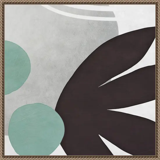 Shapes n Lines AbstractIV by Ashley Aldridge Framed Canvas Wall Art {1}