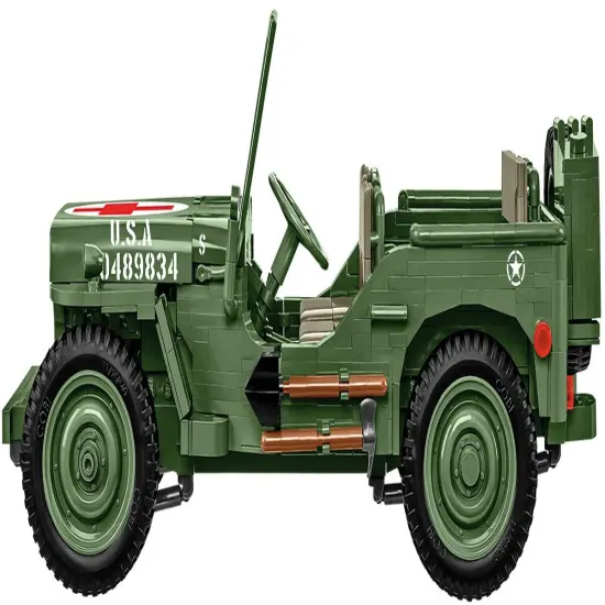 COBI Historical Collection WWII JEEP Willys MB, Medical 1:12 Scale Vehicle {4}