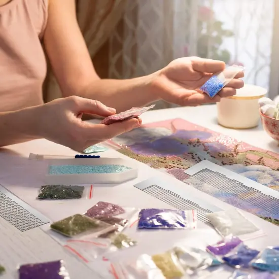 14 Pcs Diamond Painting Ruler Stainless Steel Diamond Mesh RulerBlank Grid 5d Mini Gem Art Kit Adjustment Fix Tool for DIY Art Painting Tools {4}