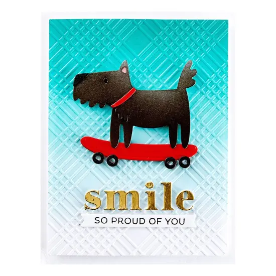 Spellbinders Etched Die From The Out And About Collection-Skateboarding {4}