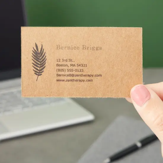 1000 Piece Blank Printable Business Cards 3.5 x 2, Kraft Paper Perforated Cardstock for Inkjet and Laser Printers, 10 Cards Per Sheet (Brown) {5}