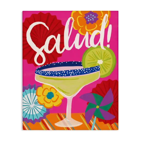 Stupell Industries Salud Margarita Drink Canvas Wall Art Design by Deborah Curiel {1}