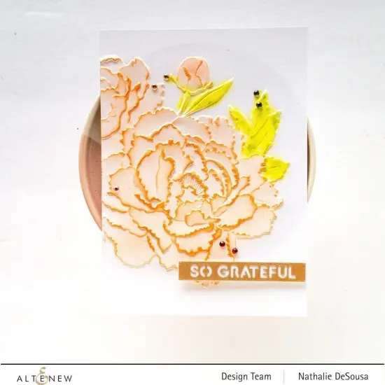 Frilly Peonies 3D Embossing Folder {3}